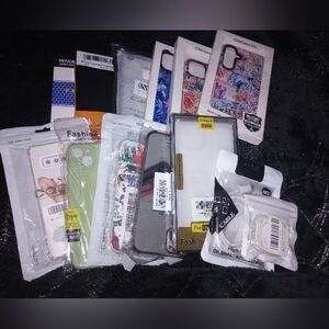 11 Assorted Phone Cases, Cable And Watch Guard NWT